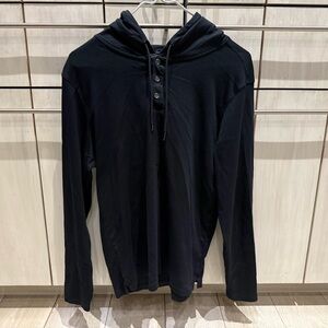 Robert Barakett Midnight Black Hooded Sweater